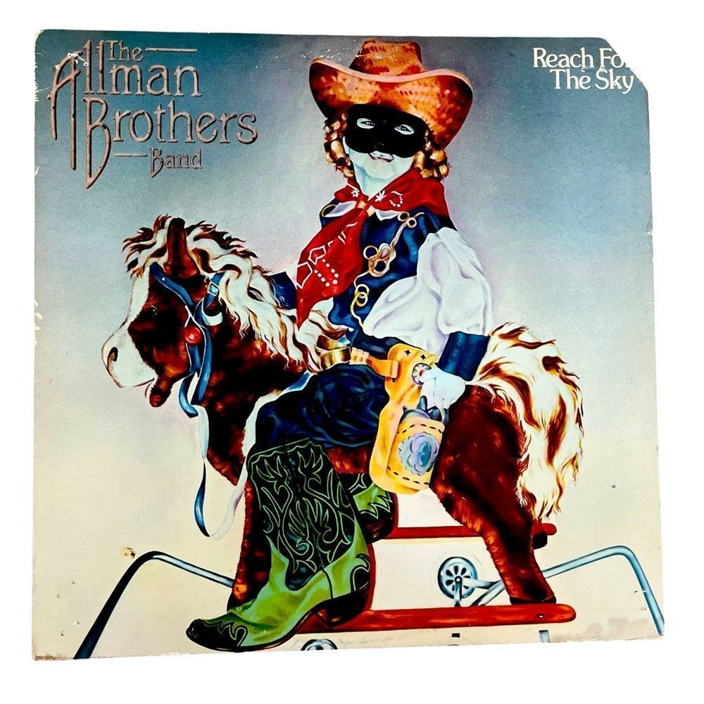 THE ALLMAN BROTHERS BAND REACH FOR THE SKY LP 1980 VINTAGE VINYL‎ RECORD